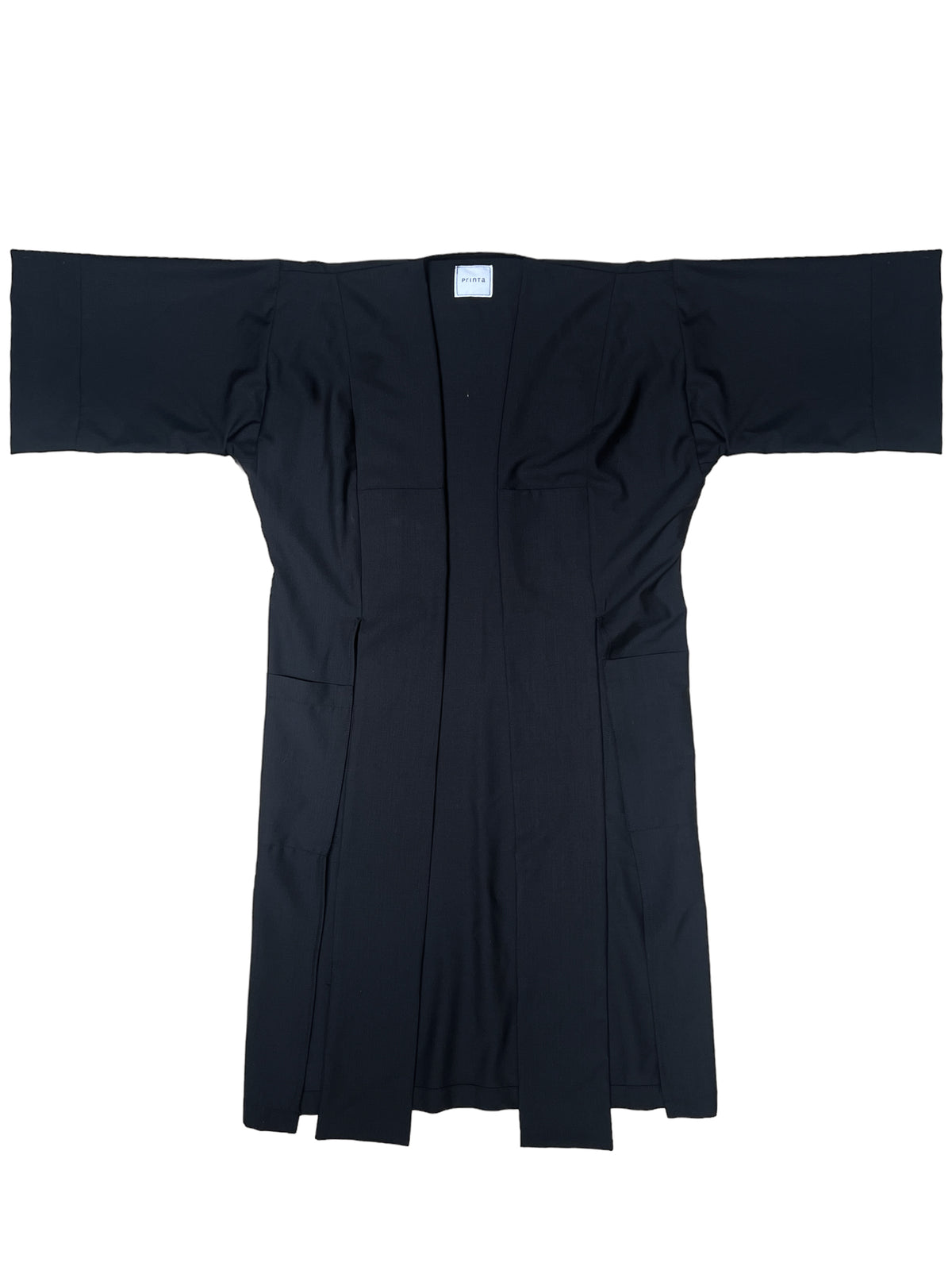 ZW fekete midi női kimonó