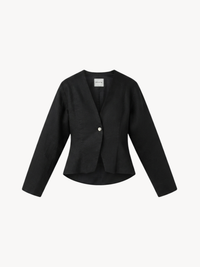 Black linen women's jacket
