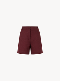 Burgundy women's shorts