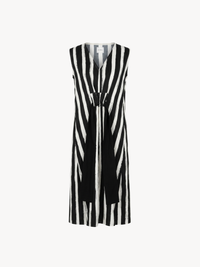 ZW natural-black striped midi dress
