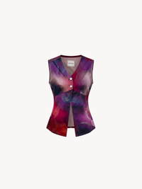 Burgundy Haze Women's Sleeveless Shirt