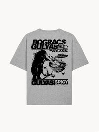 Printa x Studio Cobalt Spicy Kaiju szürke póló