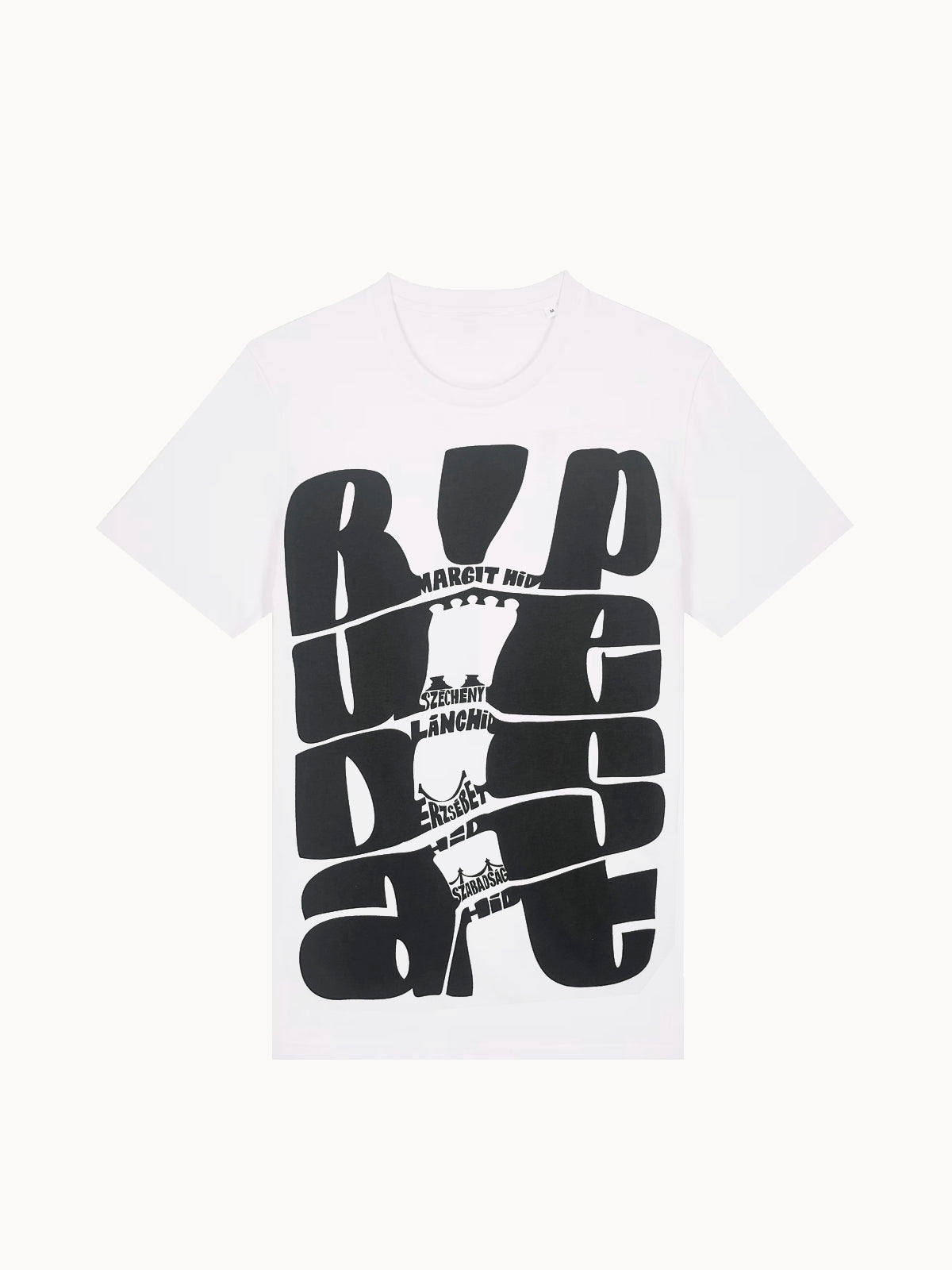 Budapest Hidak fehér férfi póló