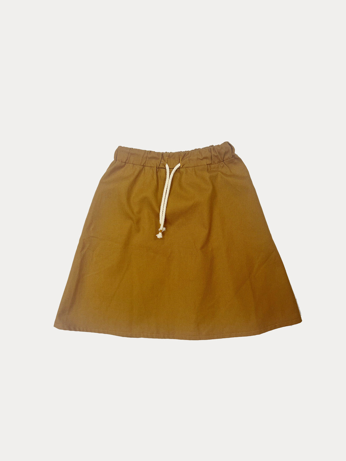 <transcy>Mustard cotton skirt for little girls</transcy>