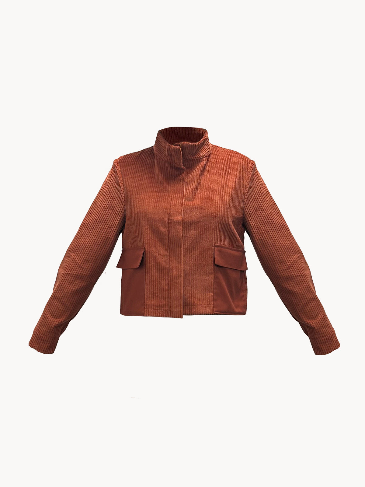Terracotta short women's jacket