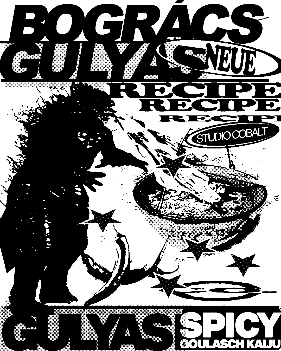 Spicy Gulyás Kaiju képeslap