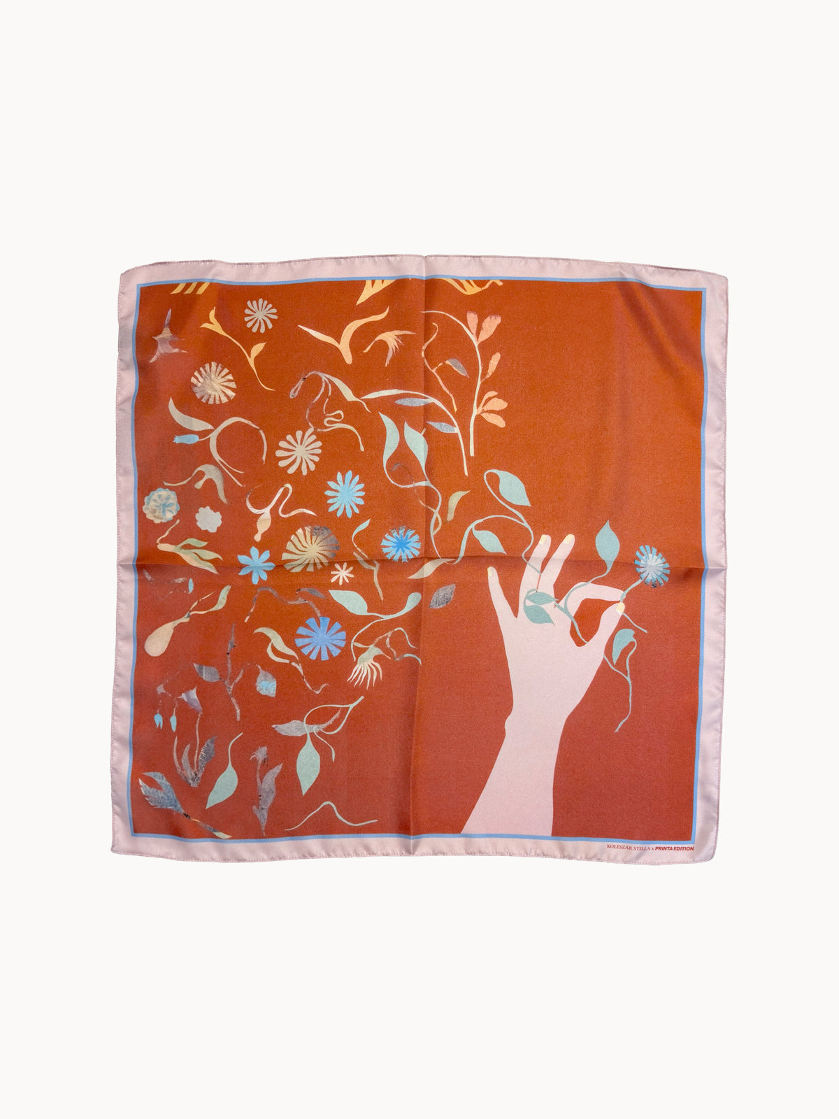 Printa x Koleszár Stella selyem kendő