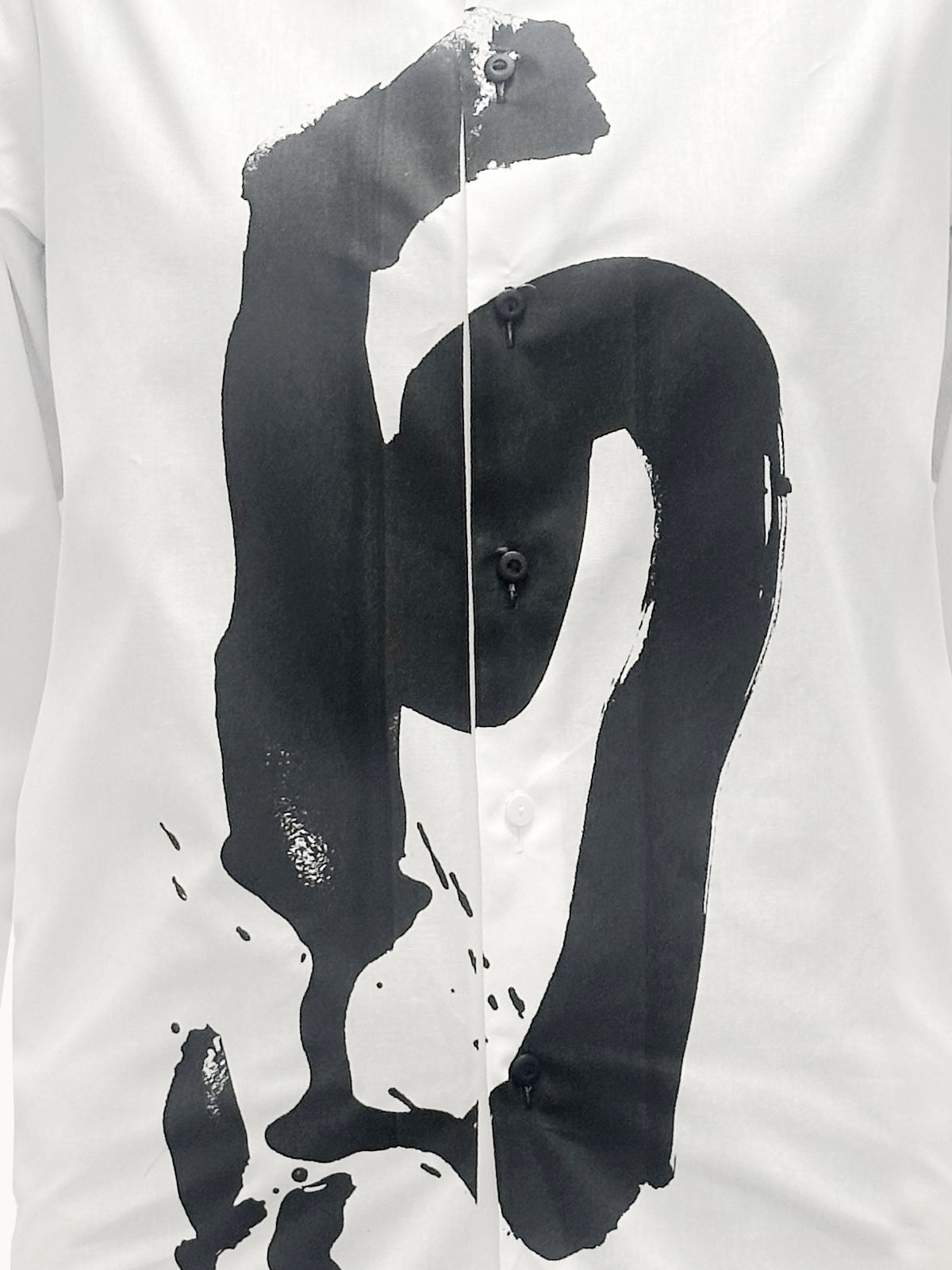 "Brush stain" fehér női oversized ing