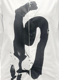 "Brush stain" fehér női oversized ing