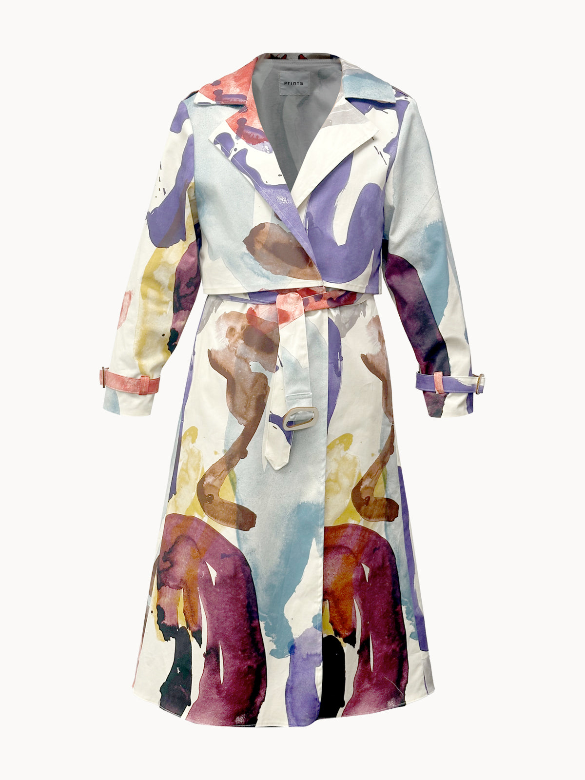 Symbols women's long puffer jacket