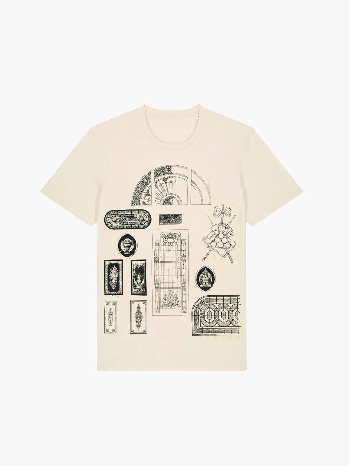 Róth Miksa "vázlatfüzet" natúr uniszex póló