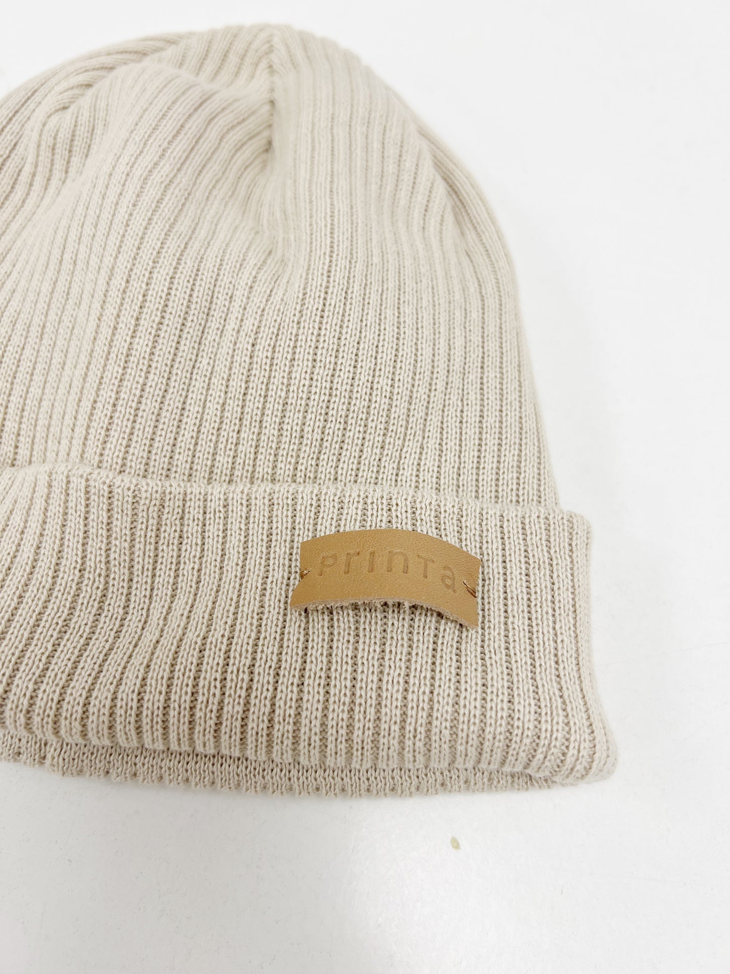 "Printa" beige knitted cap