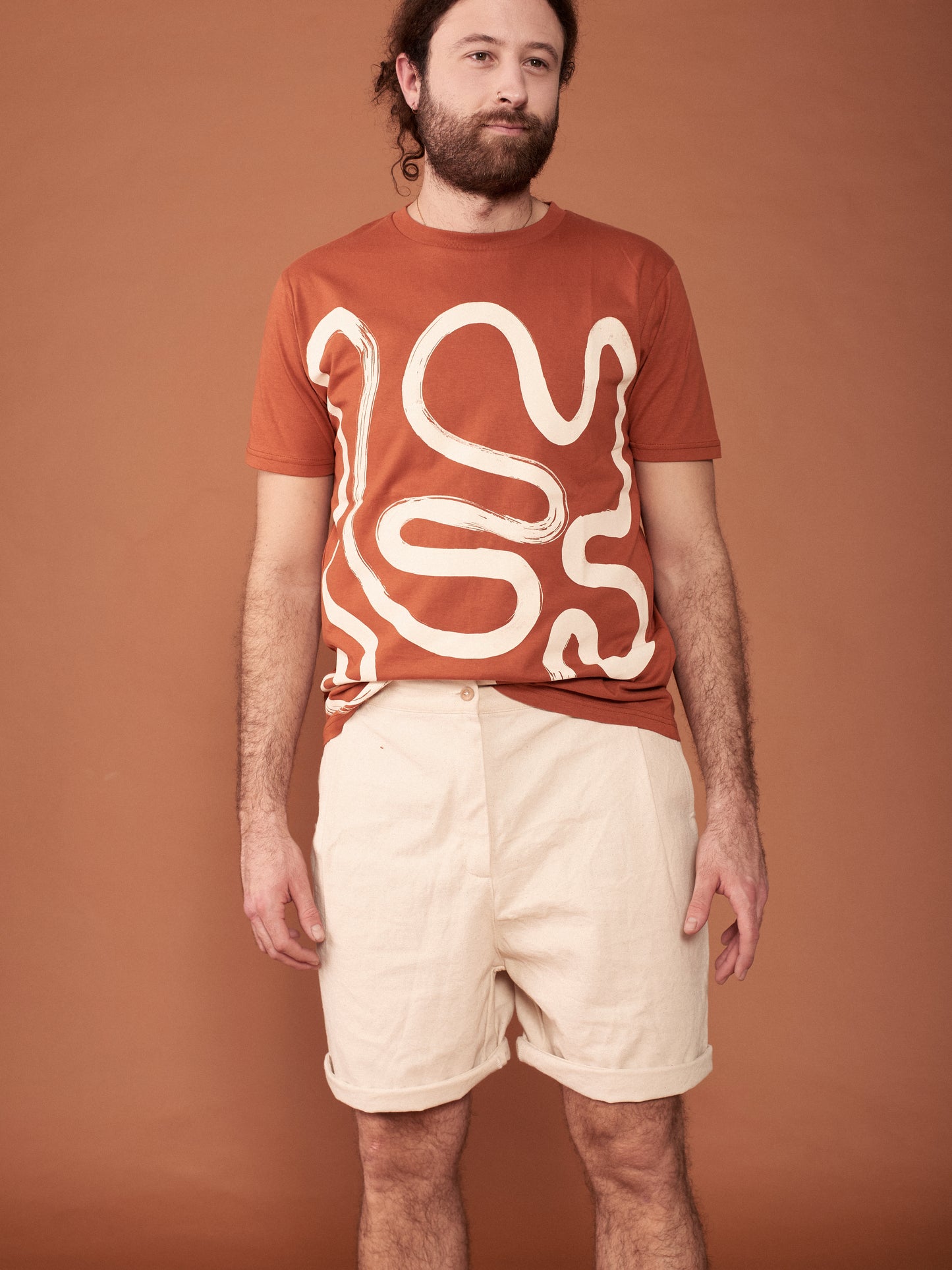 <tc>CURVES men's orange t-shirt</tc>