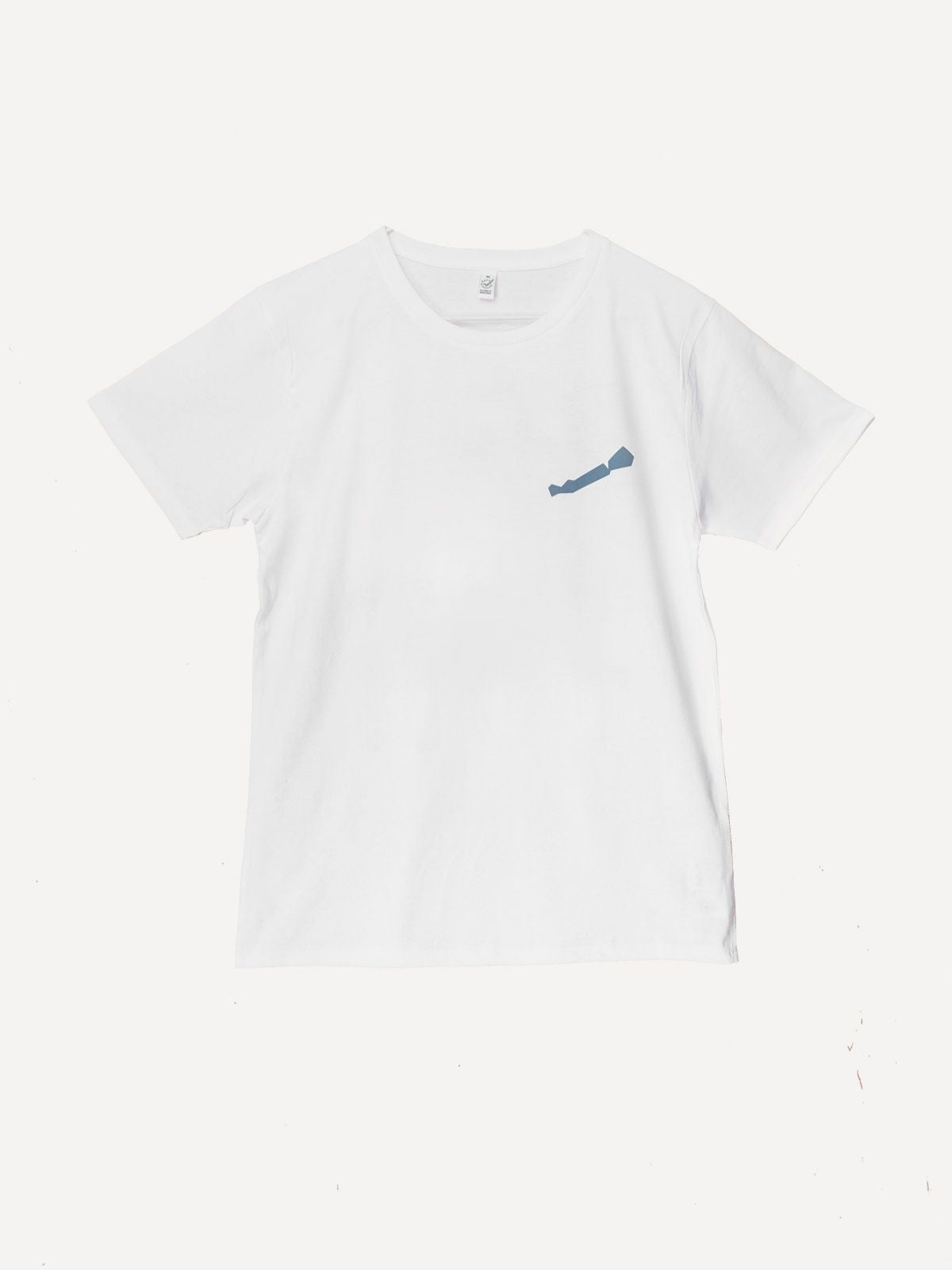 White men's t-shirt with Balaton pattern