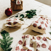Christmas pattern packing bags