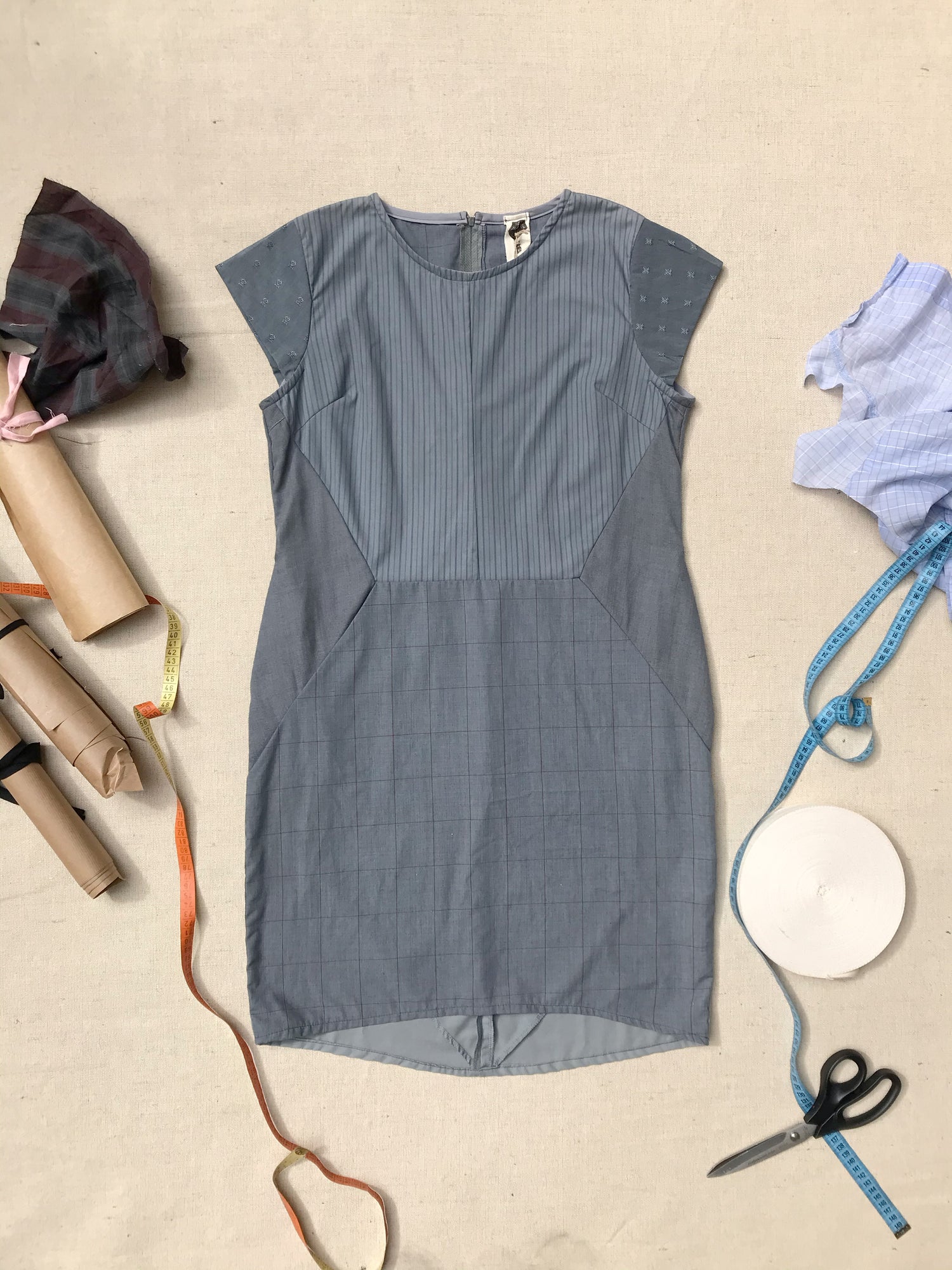 UNIQUE Recycled Teal Dress - ARCHIVE