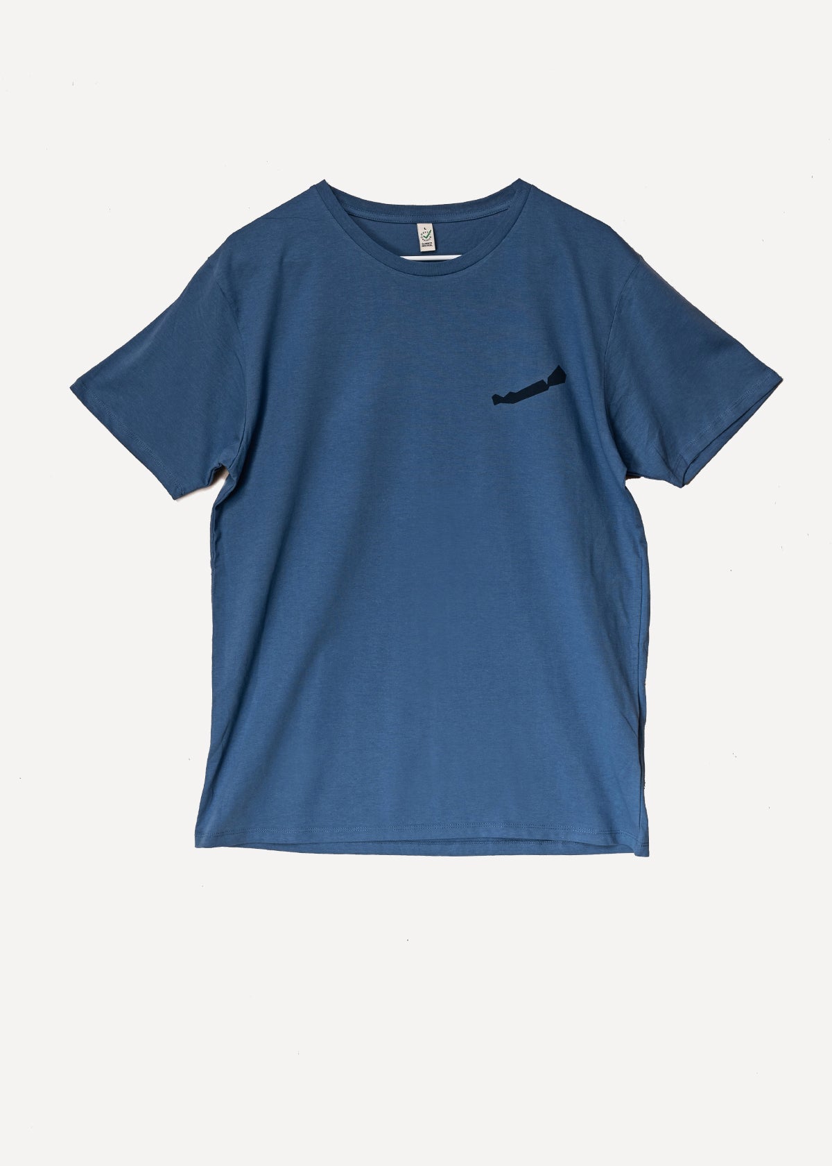 Balaton kör mintás kék férfi póló