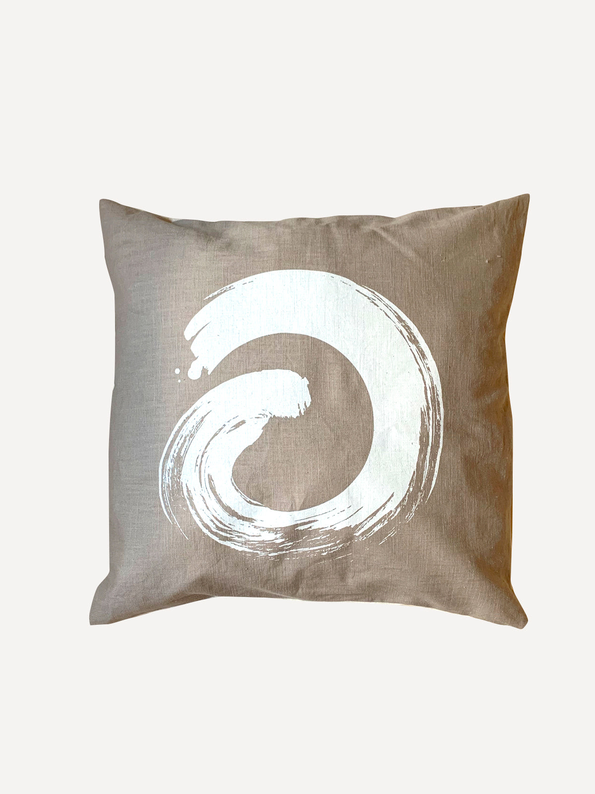Drapp color brush stroke round cushion cover
