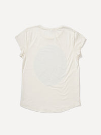 White women's t-shirt with Balaton pattern