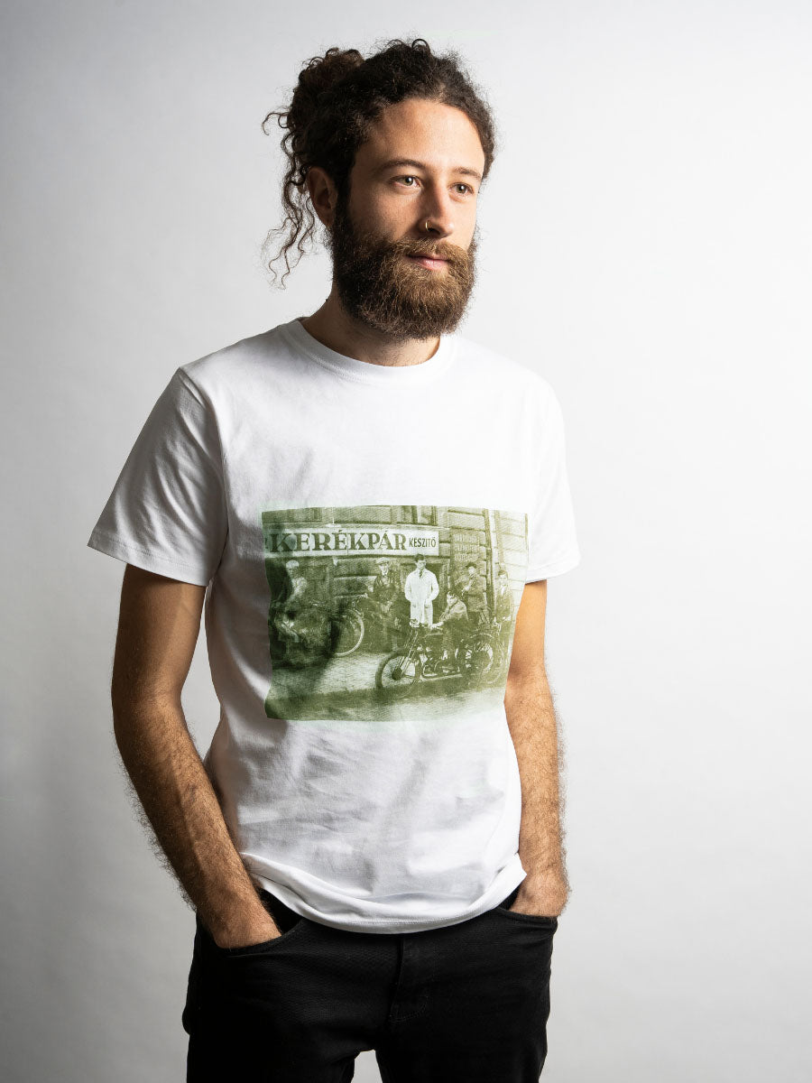Printa Past - Kerékpárkészítő férfi póló