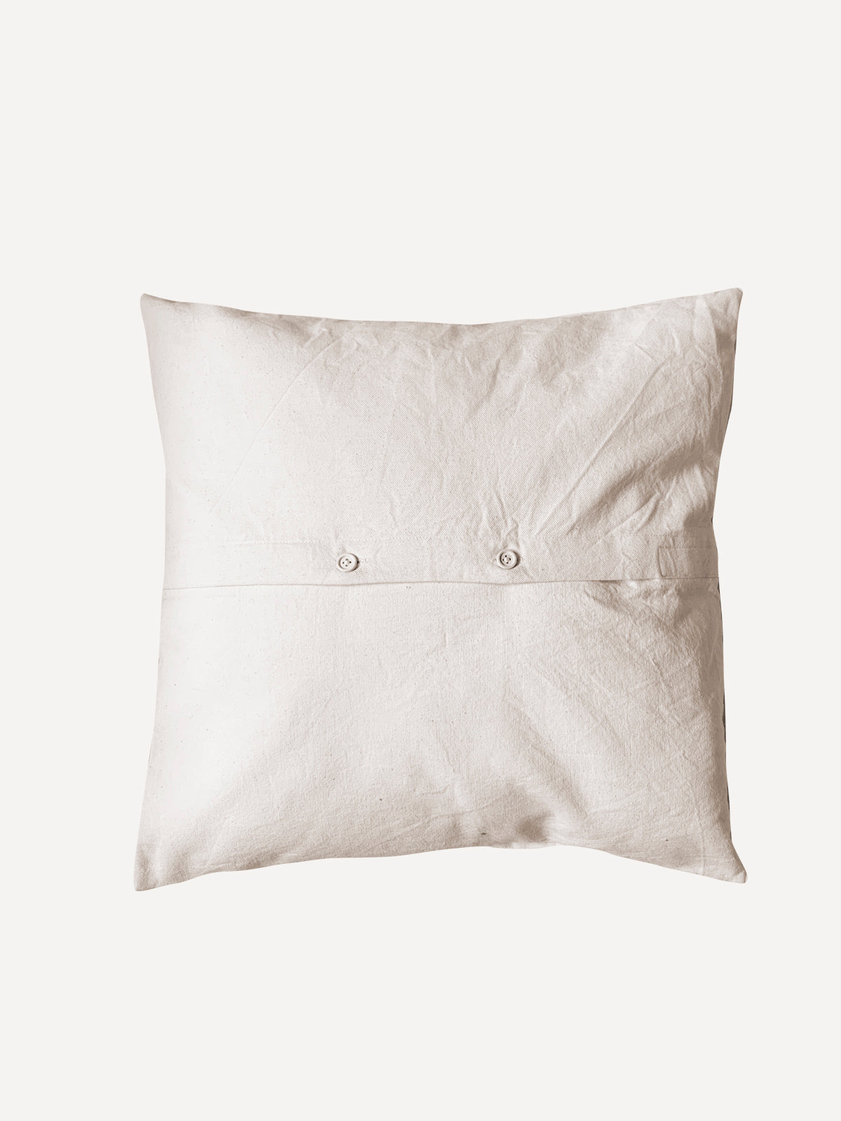 Black brush stroke circle pillowcase
