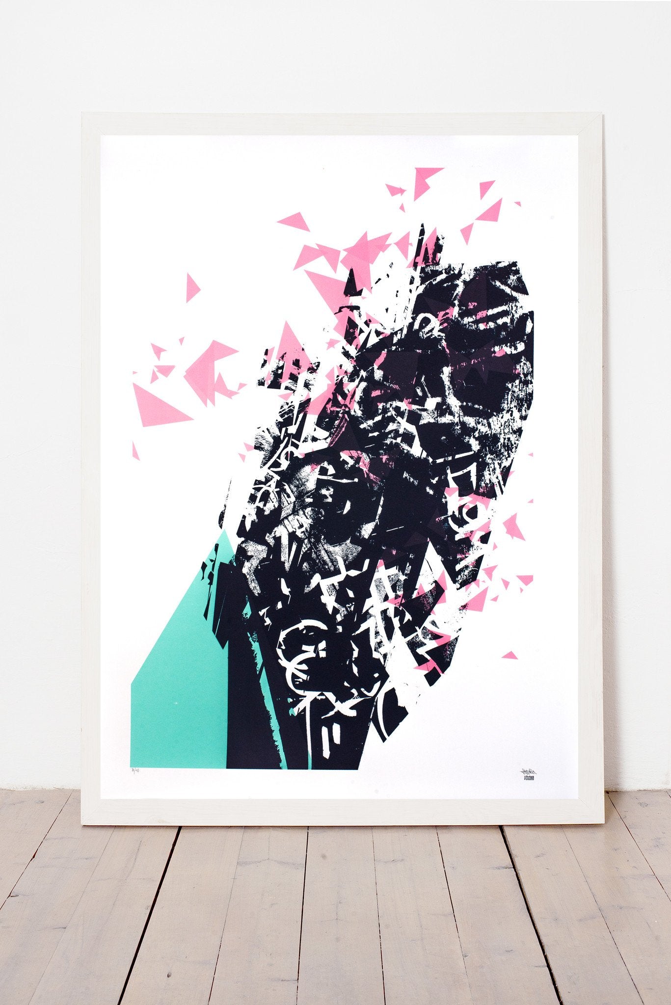 SOMNIUM LIMITED EDITION NUMBERED AND SIGNED GRAPHICS PRINTA HAND-MADE WATER-BASED SILKSCREEN PRINT ON RECYCLED PAPER