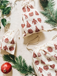 Christmas pattern packing bags